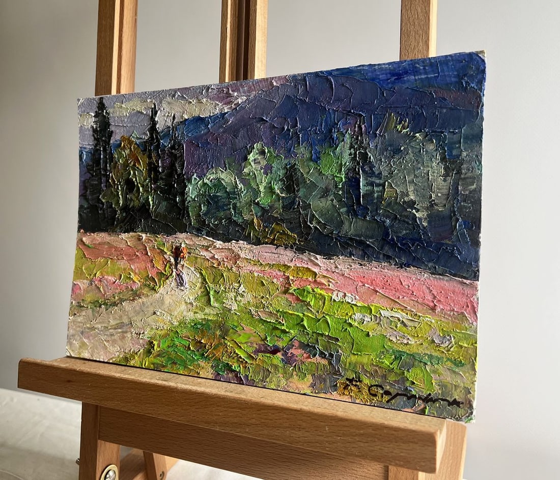 Oil painting Flowery mountain meadows Boris Serdyuk - 2