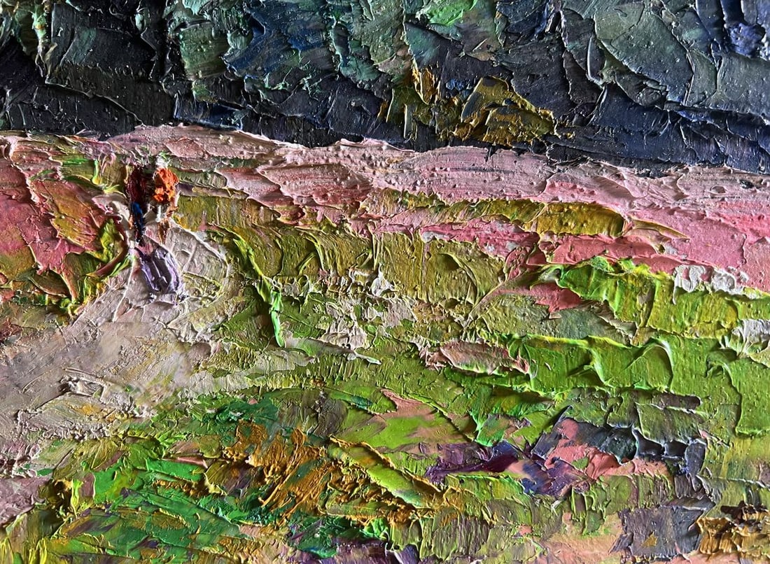 Oil painting Flowery mountain meadows Boris Serdyuk - 7
