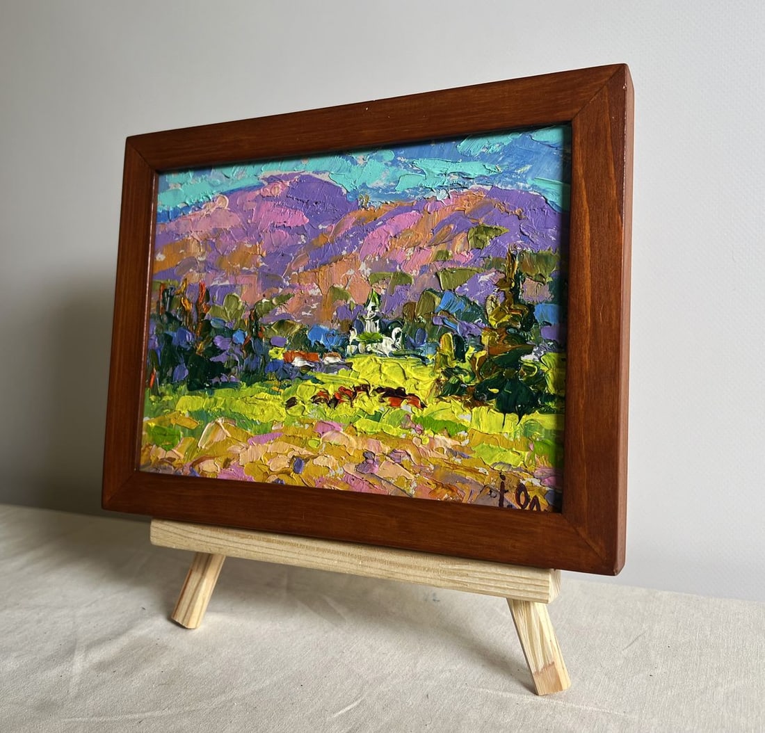 Oil painting In the mountain fields Alex Kalenyuk - 2
