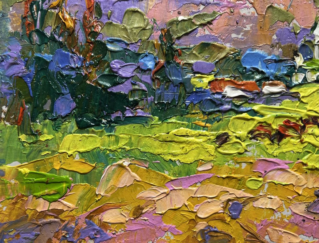 Oil painting In the mountain fields Alex Kalenyuk - 5
