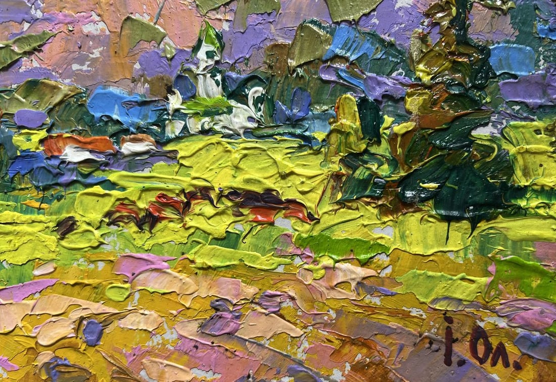 Oil painting In the mountain fields Alex Kalenyuk - 9