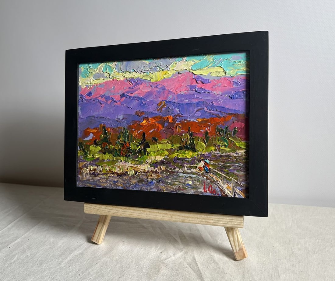 Oil painting Fresh mountain stream Alex Kalenyuk - 2