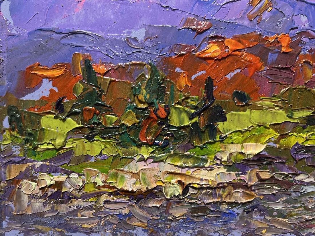 Oil painting Fresh mountain stream Alex Kalenyuk - 5