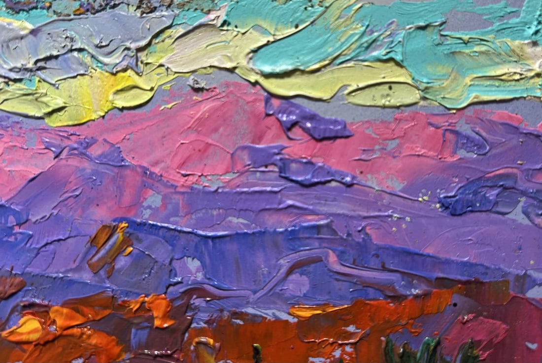 Oil painting Fresh mountain stream Alex Kalenyuk - 6