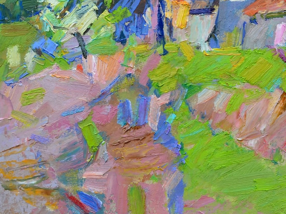 Oli painting Spring in the mountains Miacheslav Tepeta - 4