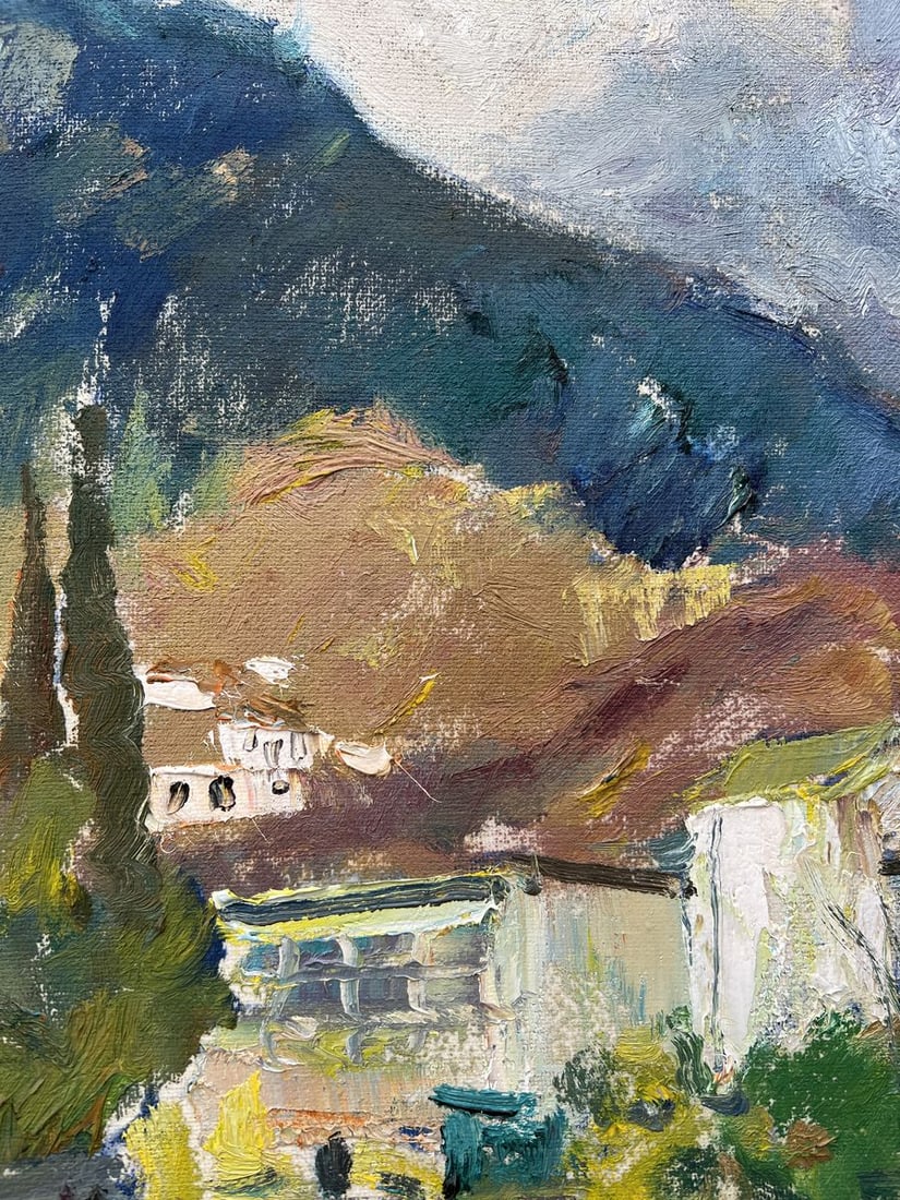 Oil painting January in the mountains V. Mishurovsky - 5
