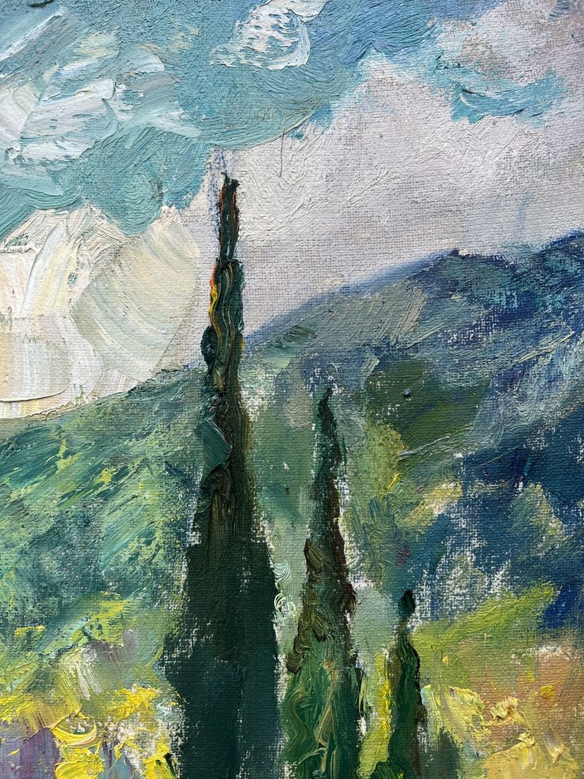 Oil painting January in the mountains V. Mishurovsky - 6