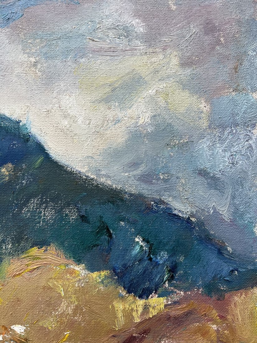 Oil painting January in the mountains V. Mishurovsky - 8