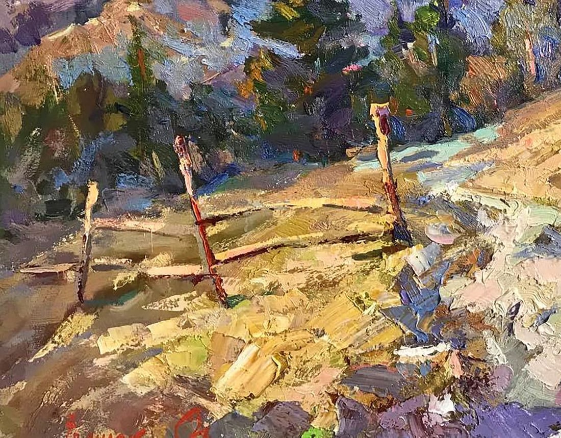 Oil painting Spring in the Carpathians Kalenyuk Alex - 4