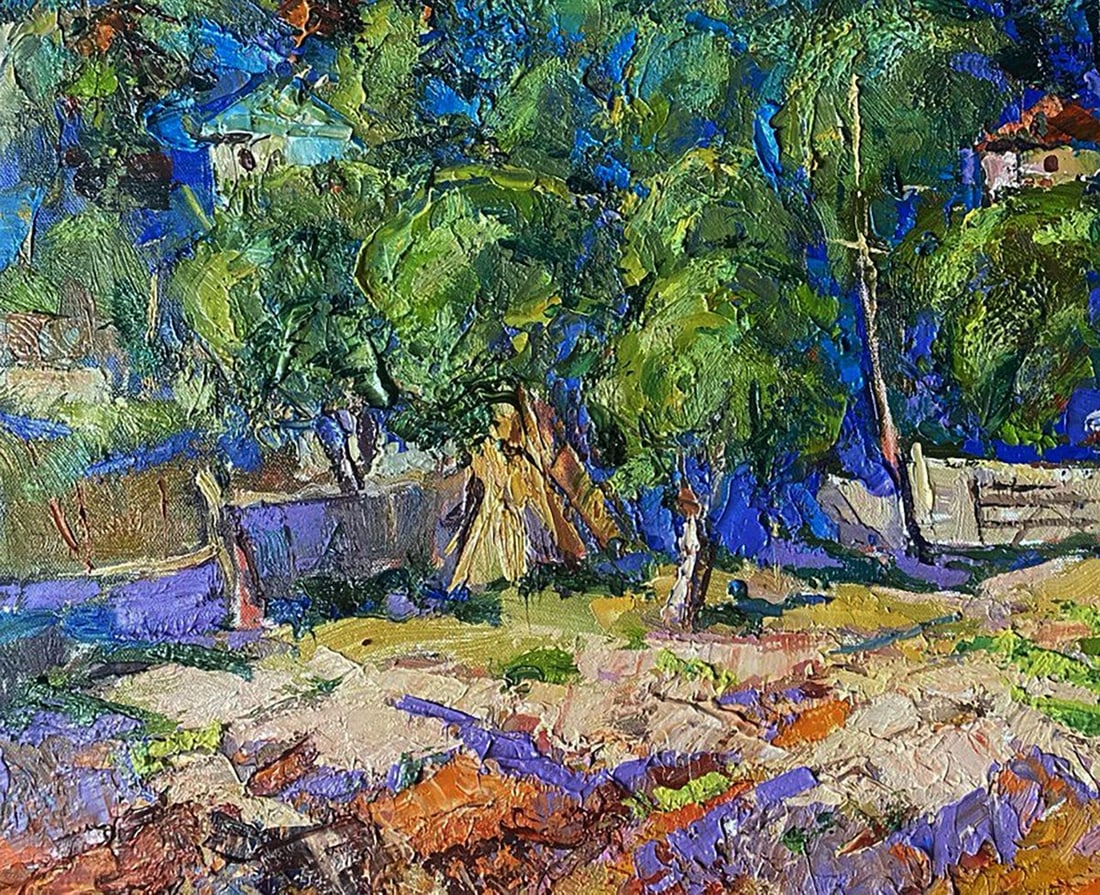 Oil painting A village in a valley Alex Kalenyuk - 6