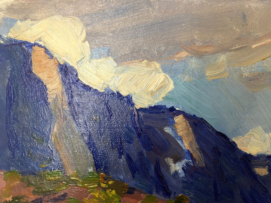Oil painting The mountains Gomol'skiy G. S. - 8