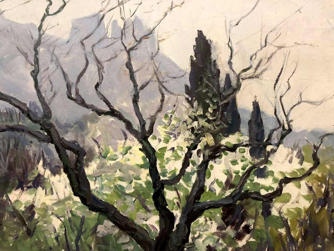 Oil painting Spring in Alupka Basov Yakov Alexandrovich - 3