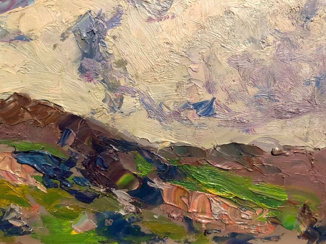 Oil painting Clouds over the mountains of Baikal Kalatsyuk Yakov Alekseevich - 2