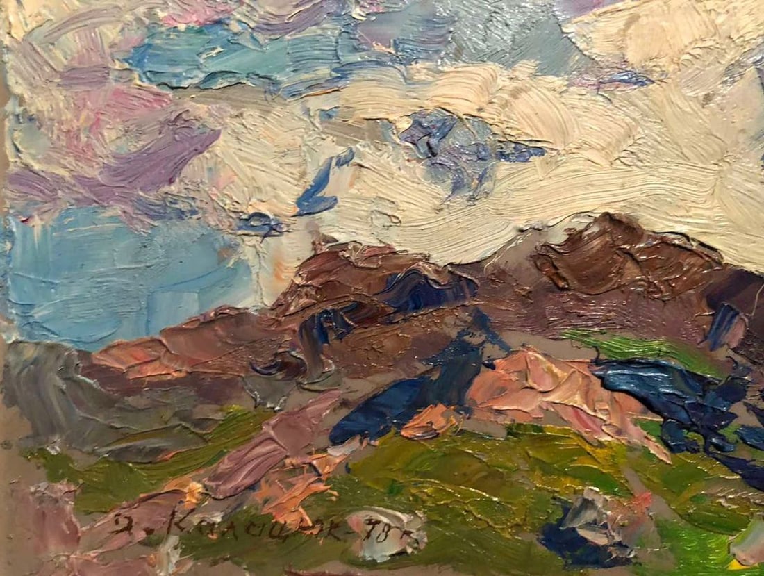 Oil painting Clouds over the mountains of Baikal Kalatsyuk Yakov Alekseevich - 3