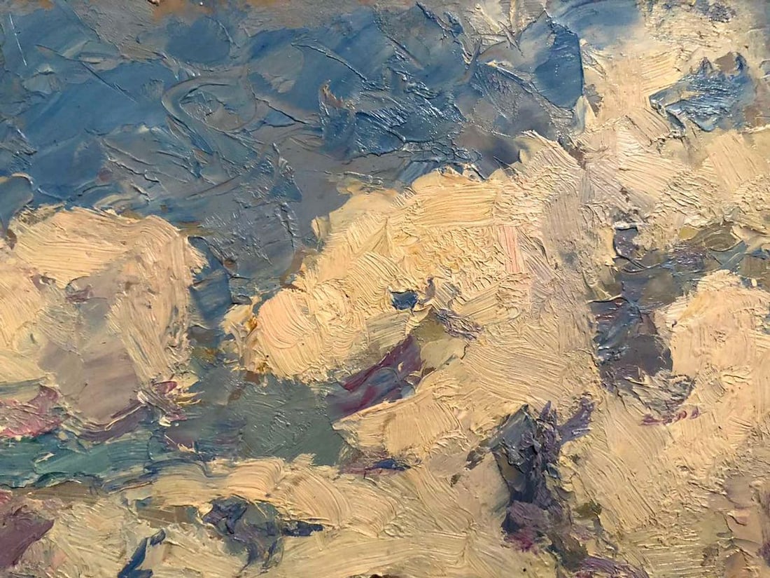 Oil painting Clouds over the mountains of Baikal Kalatsyuk Yakov Alekseevich - 4
