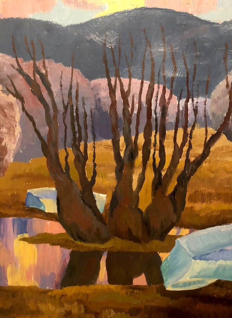 Oil painting River landscape Kudrin Viktor Petrovich - 3