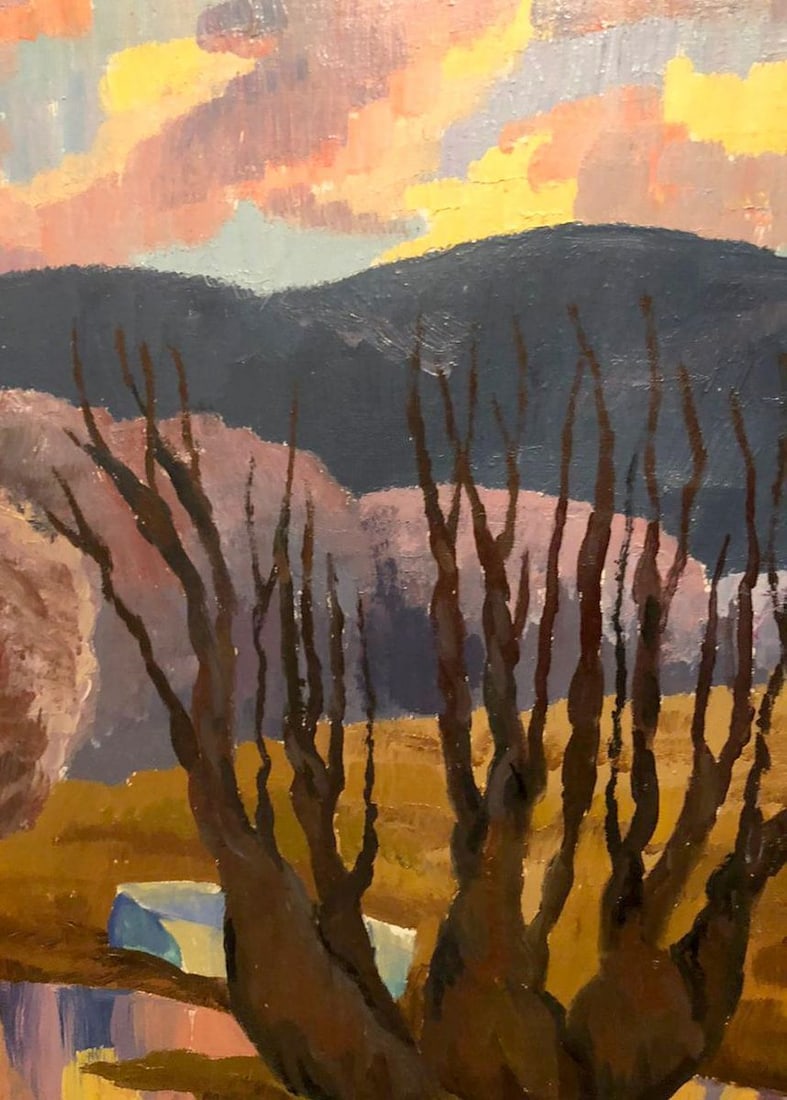 Oil painting River landscape Kudrin Viktor Petrovich - 4