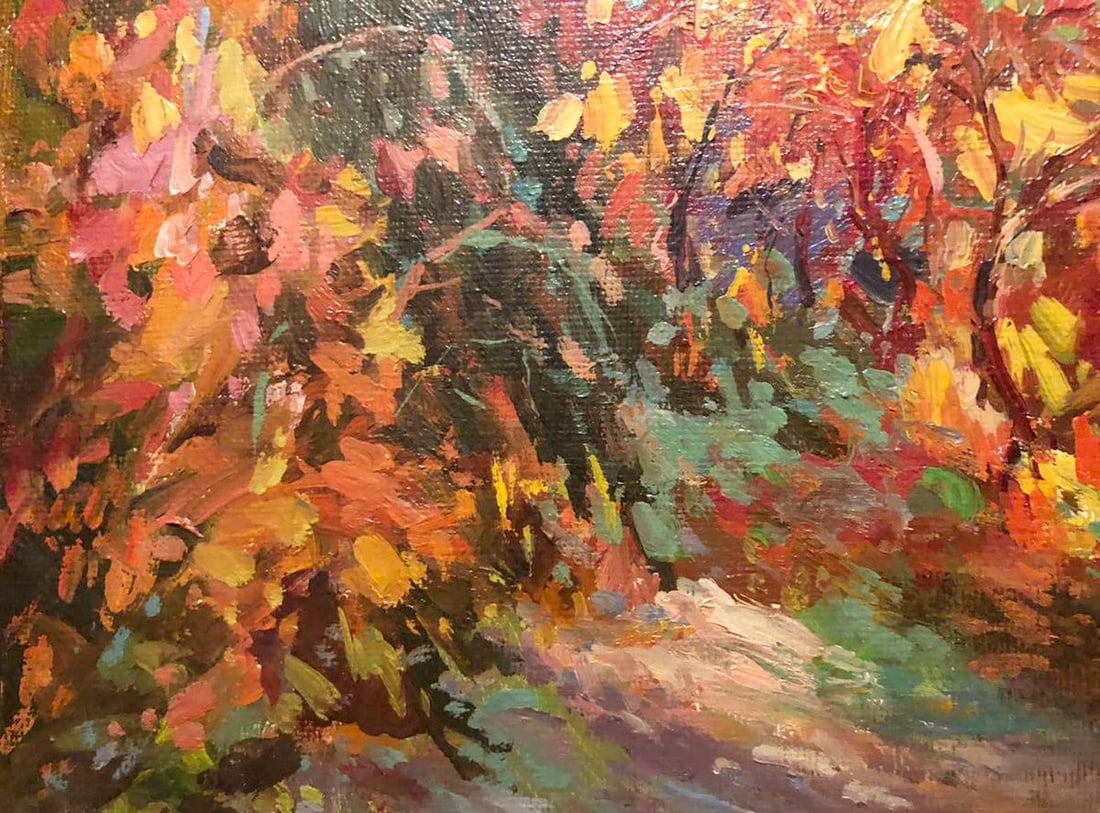 Oil painting Red vineyard Levichev Anatoly - 5