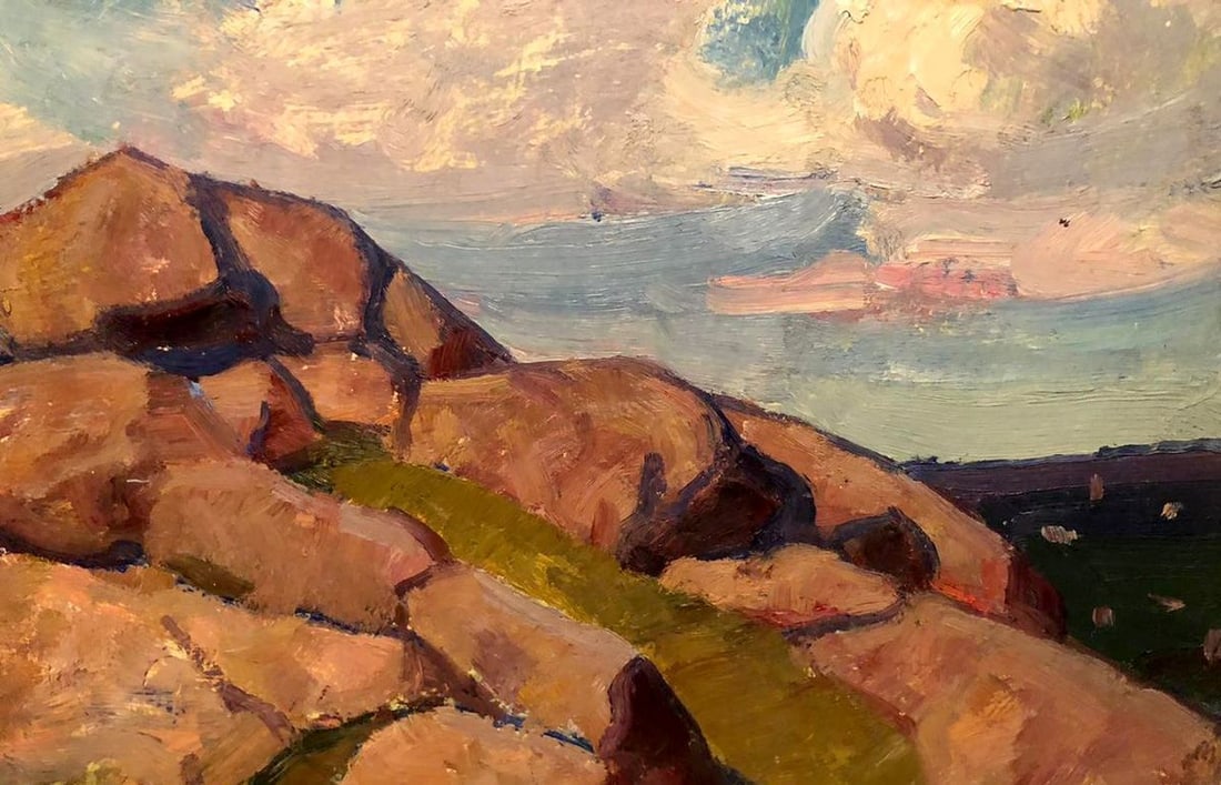 Oil painting Rocky landscape Khrustalenko Nikolai Alexandrovich - 4