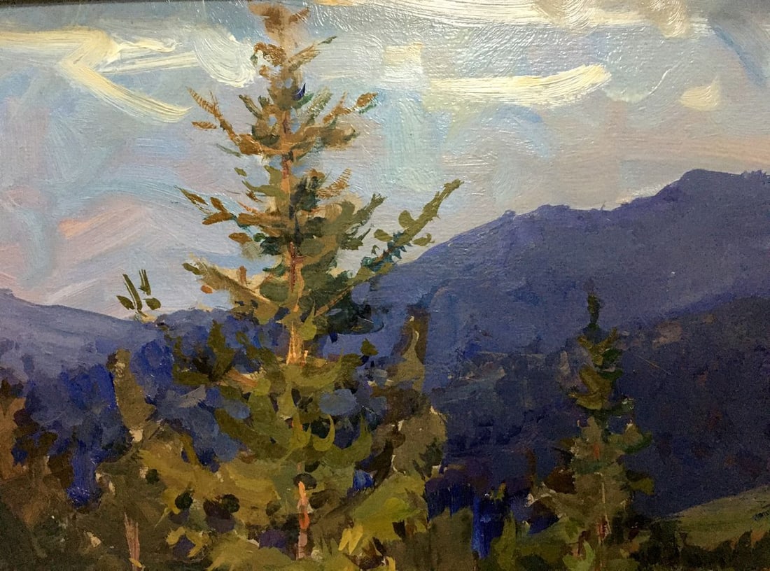 Oil painting Forest landscape Fomin Anatoly Nikiforovich - 2