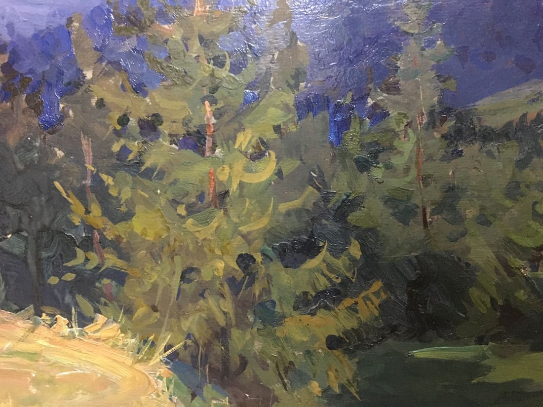 Oil painting Forest landscape Fomin Anatoly Nikiforovich - 3
