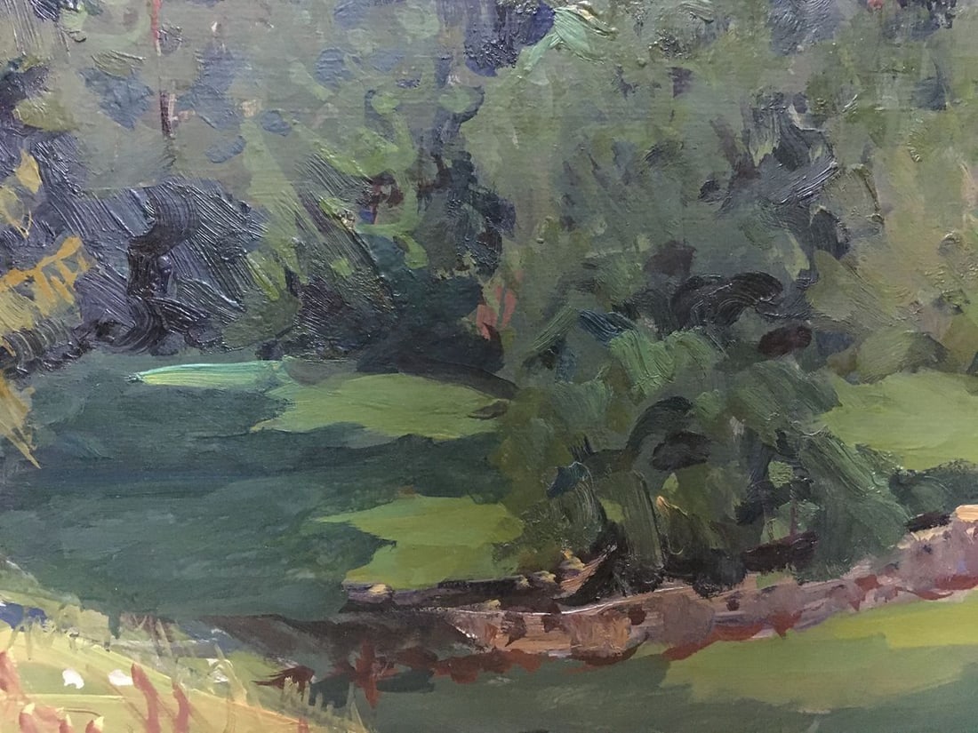 Oil painting Forest landscape Fomin Anatoly Nikiforovich - 5