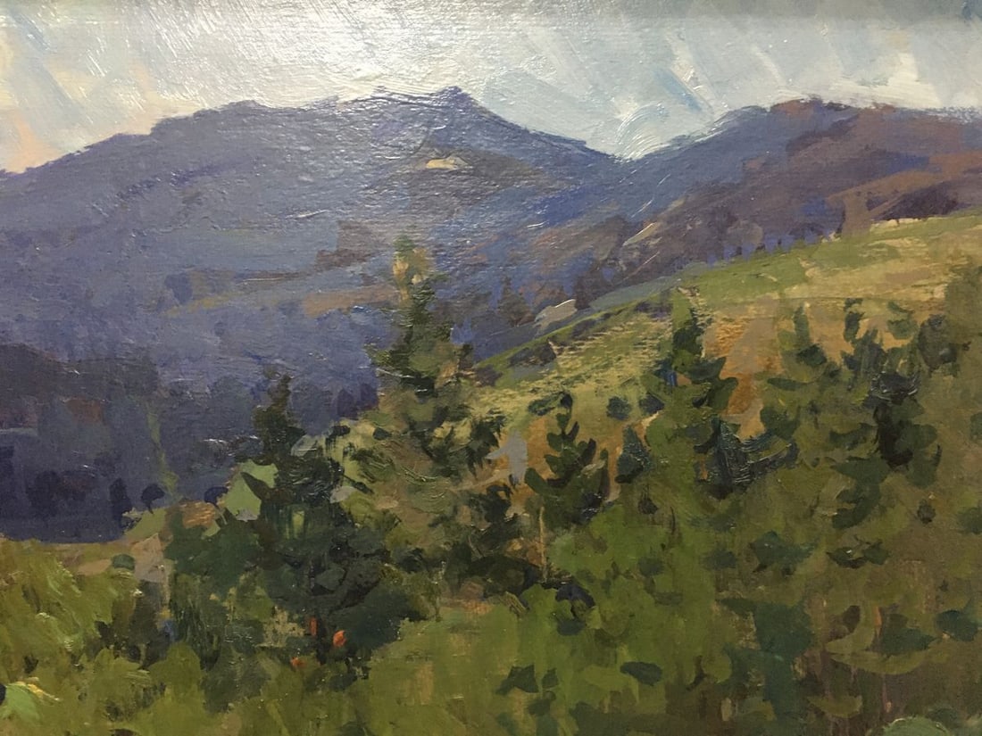 Oil painting Forest landscape Fomin Anatoly Nikiforovich - 7