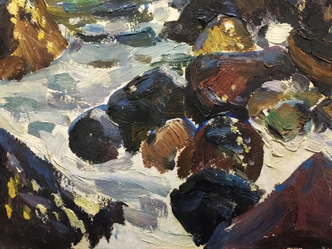 Oil painting Stones by the sea Kolomoitsev Petr Mikhailovich - 2