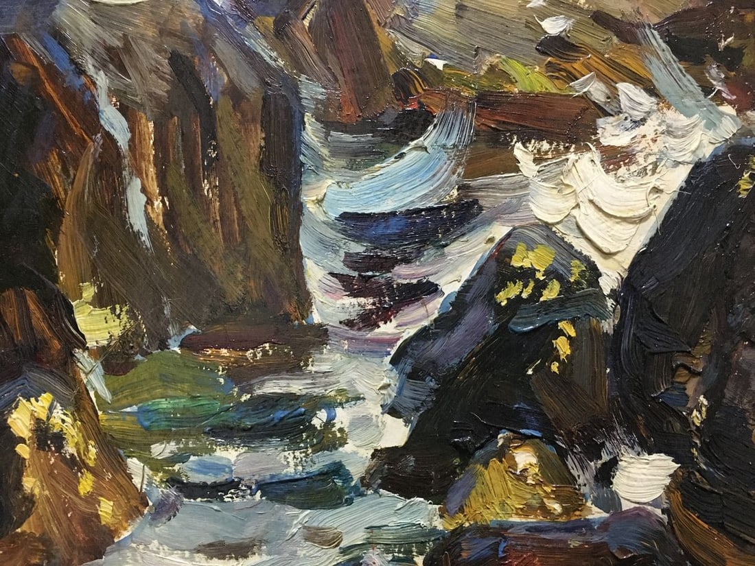 Oil painting Stones by the sea Kolomoitsev Petr Mikhailovich - 5