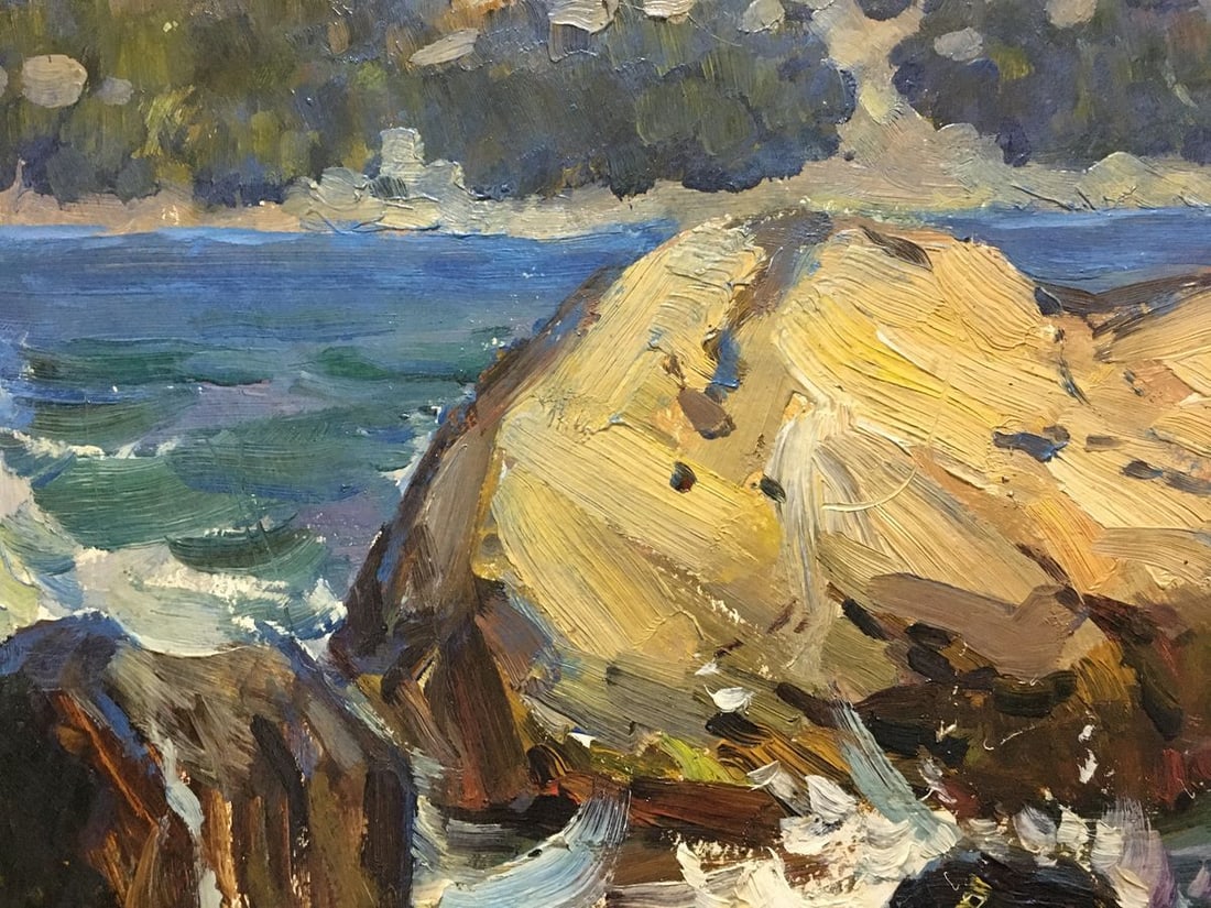 Oil painting Stones by the sea Kolomoitsev Petr Mikhailovich - 6