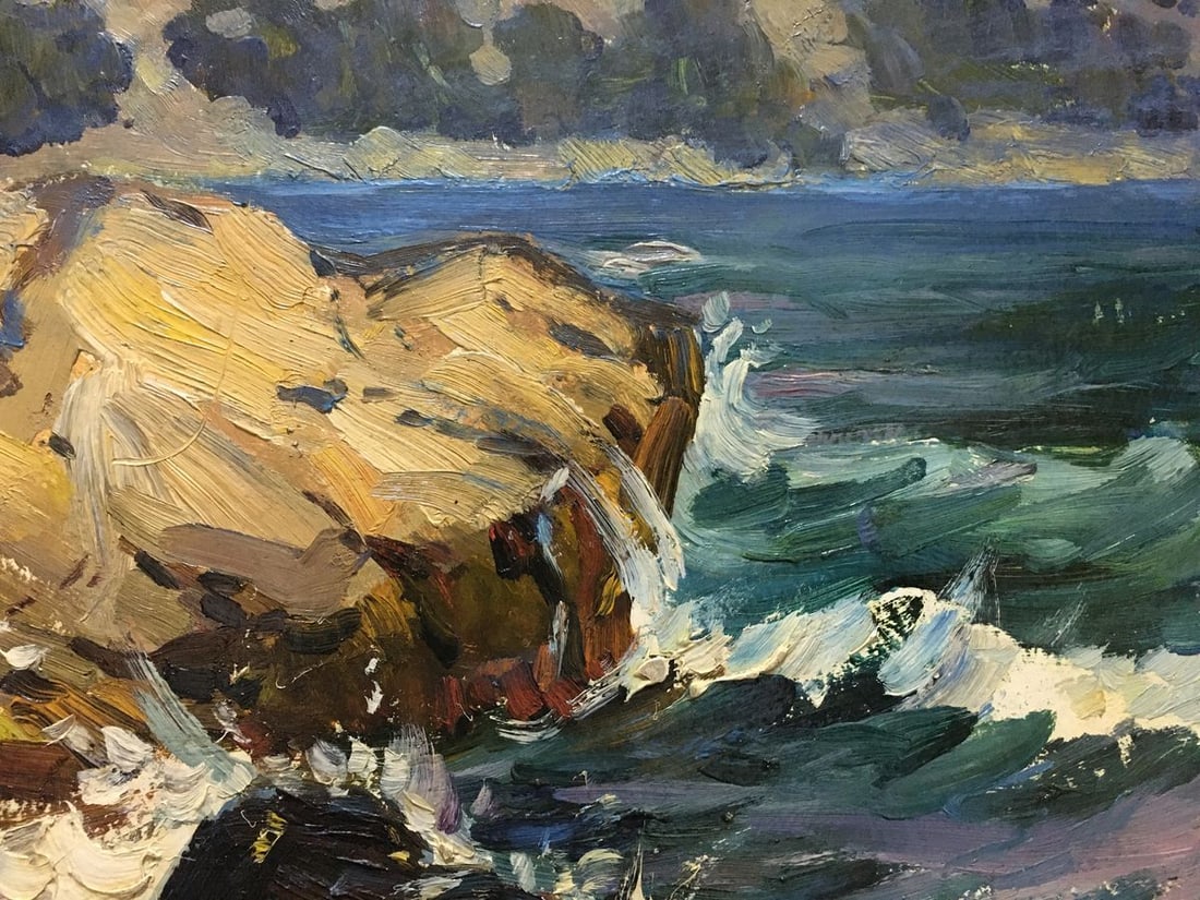 Oil painting Stones by the sea Kolomoitsev Petr Mikhailovich - 7