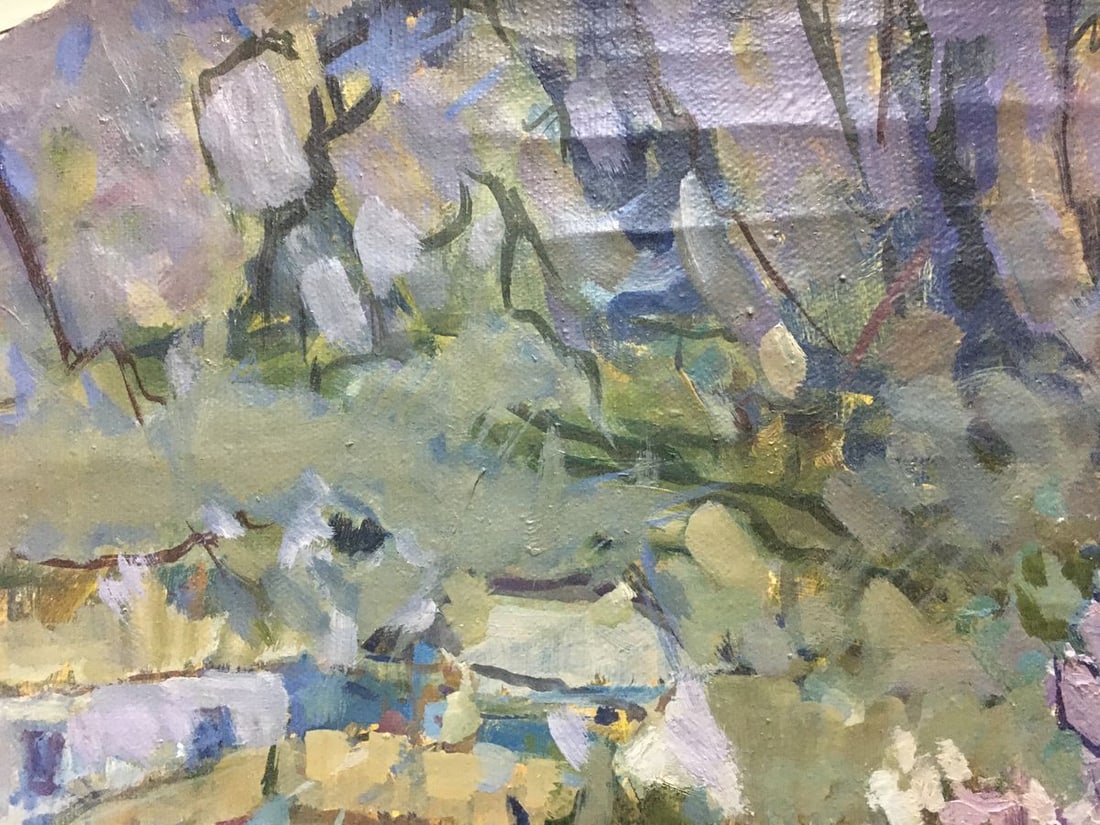 Oil painting Lilac blooms Denis Korobkov - 2