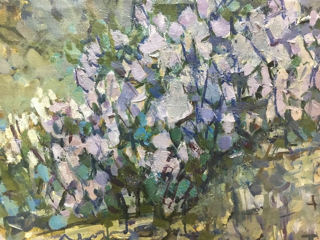 Oil painting Lilac blooms Denis Korobkov - 4