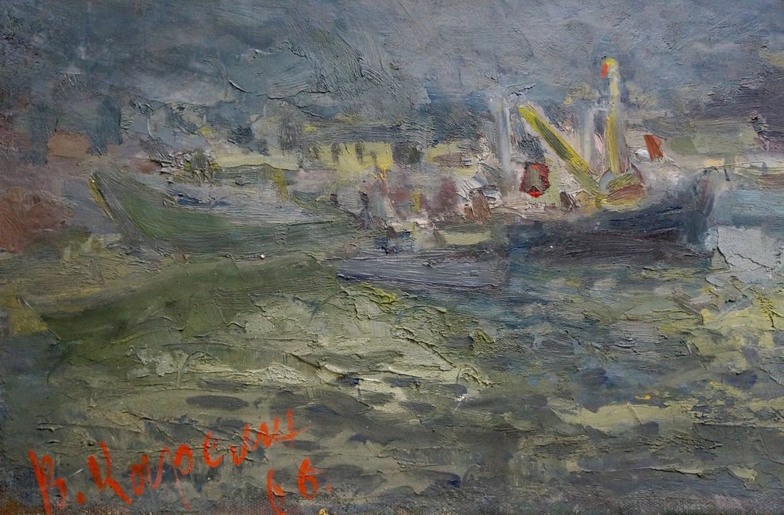 Oil painting In the storm Karelin Vyacheslav Dmitrievich - 2
