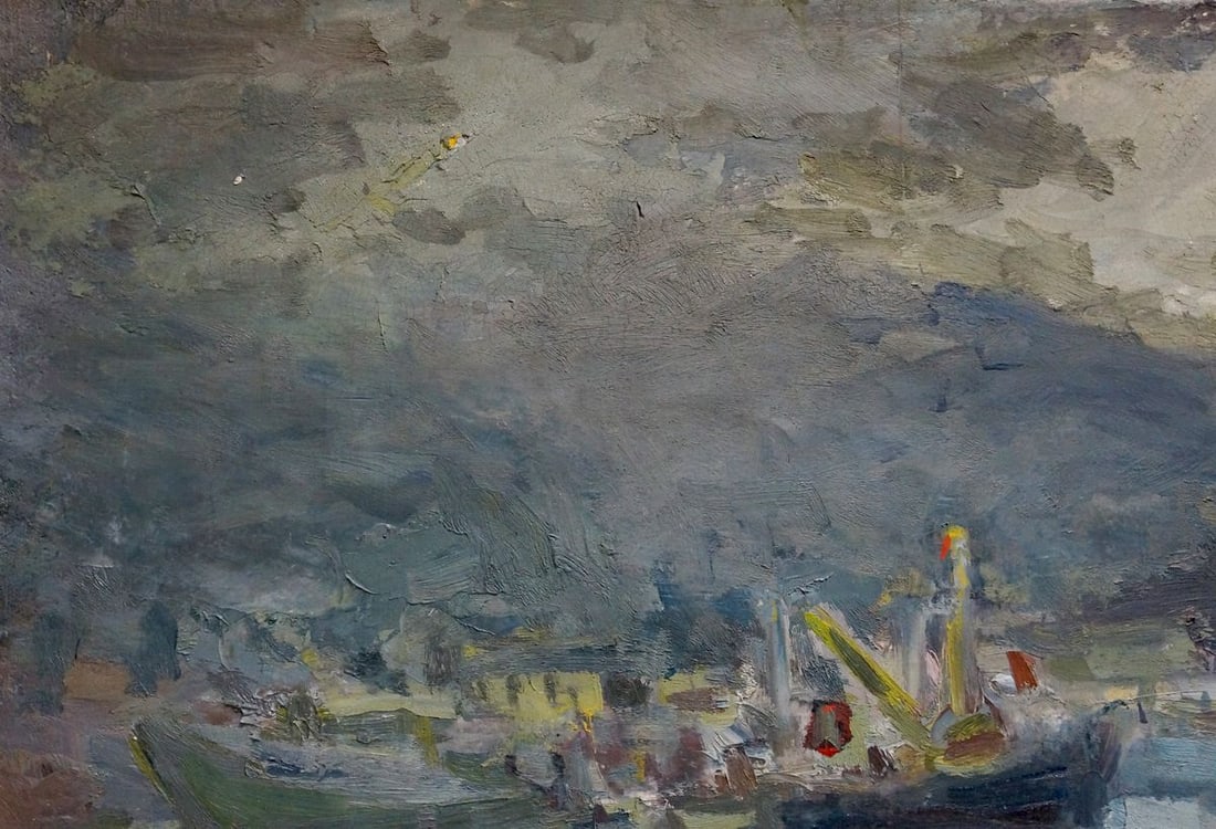 Oil painting In the storm Karelin Vyacheslav Dmitrievich - 3