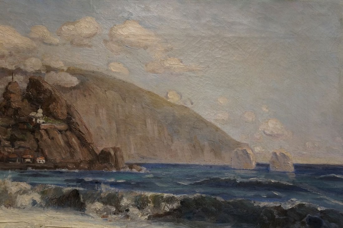 Oil painting Waves near the shore - 4