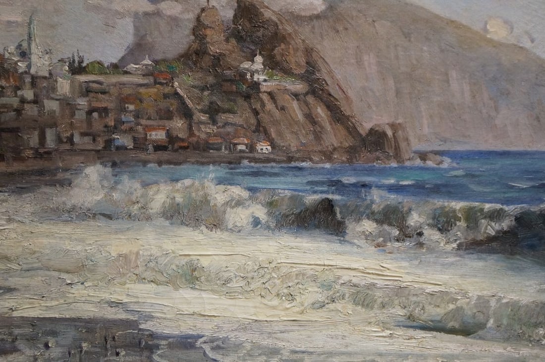 Oil painting Waves near the shore - 6