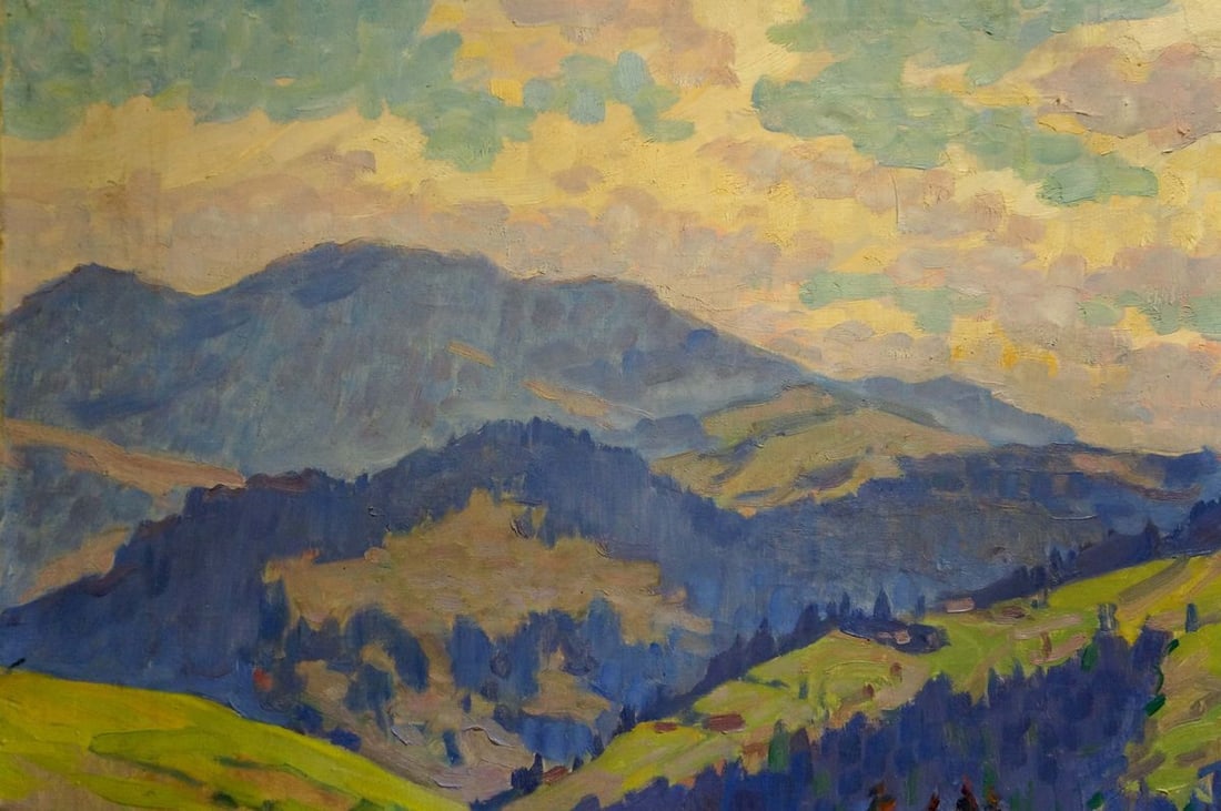Oil painting Mountain landscape Gutorov Ivan Fedorovich - 3