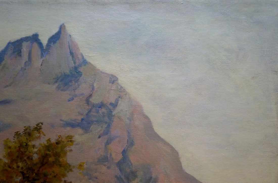 OIl painting Mountain landscape Ferber A. - 4