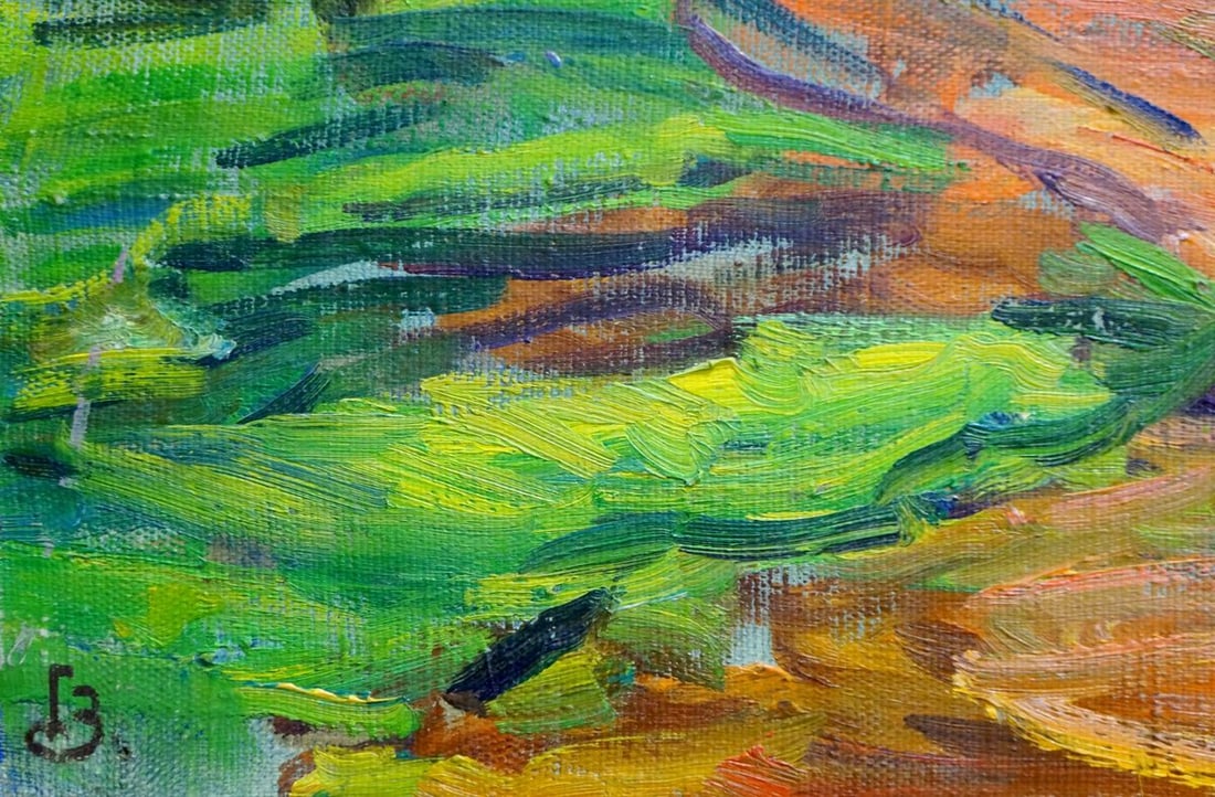 Oil painting Landscape of the village Zakharyan Gurgen Arutyunovich - 2