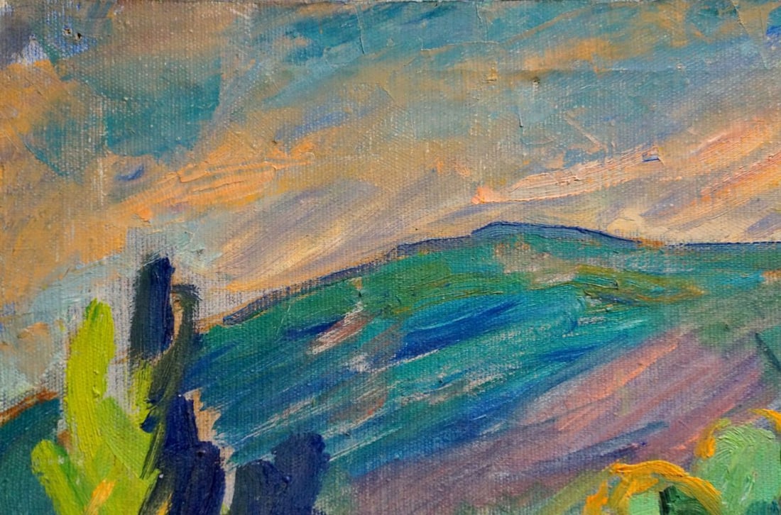 Oil painting Landscape of the village Zakharyan Gurgen Arutyunovich - 3