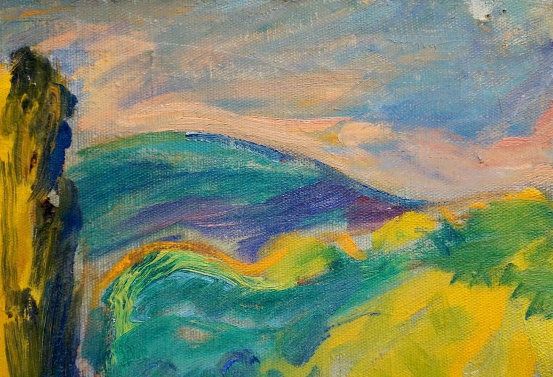 Oil painting Landscape of the village Zakharyan Gurgen Arutyunovich - 4