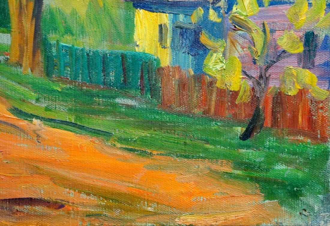 Oil painting Landscape of the village Zakharyan Gurgen Arutyunovich - 5