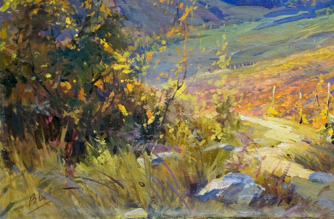Oil painting Landscape of fields Sevets Victor Stepanovich - 2
