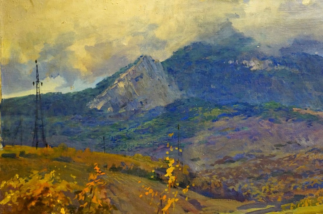 Oil painting Landscape of fields Sevets Victor Stepanovich - 3