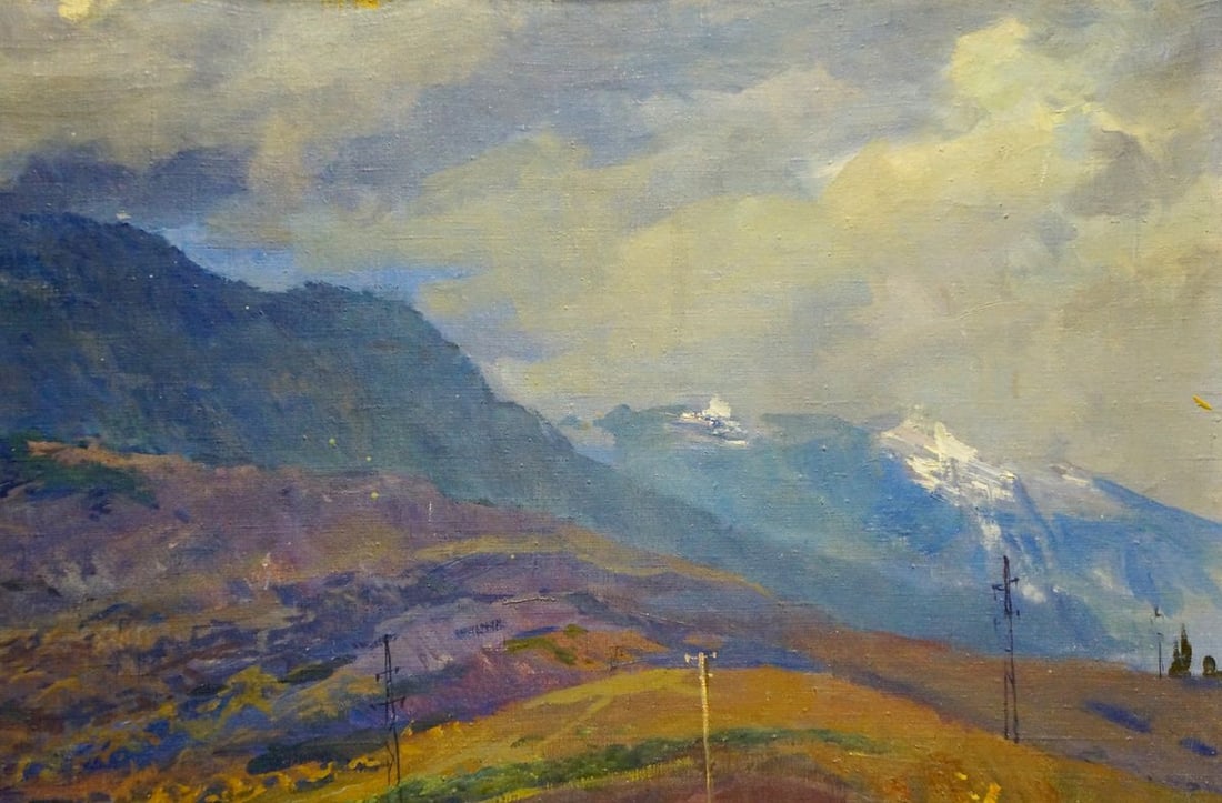 Oil painting Landscape of fields Sevets Victor Stepanovich - 4