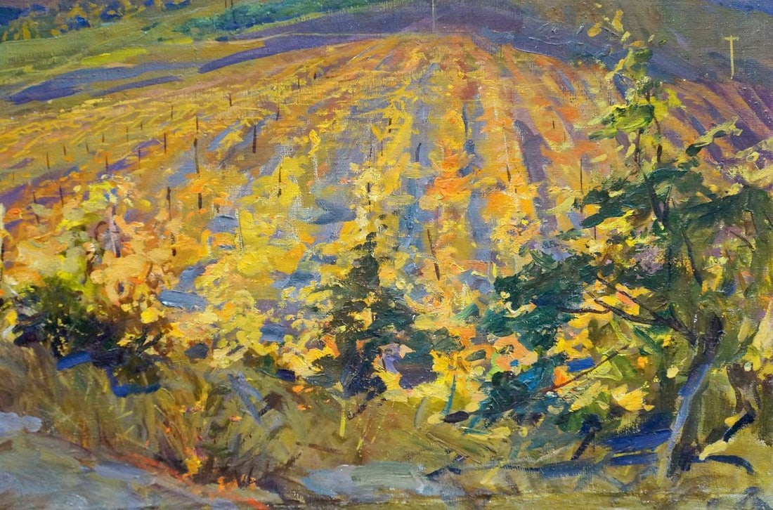 Oil painting Landscape of fields Sevets Victor Stepanovich - 5