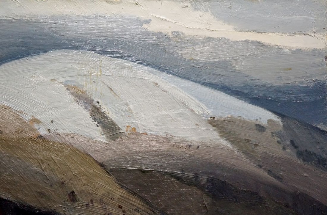 Oil painting Mountain landscape Golubev Vasily Ivanovich - 4