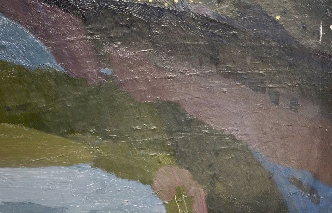 Oil painting Mountain landscape Golubev Vasily Ivanovich - 5