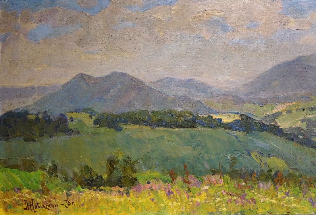 Oil painting Mountain landscape Zhabinsky Leonid Andreevich - 2